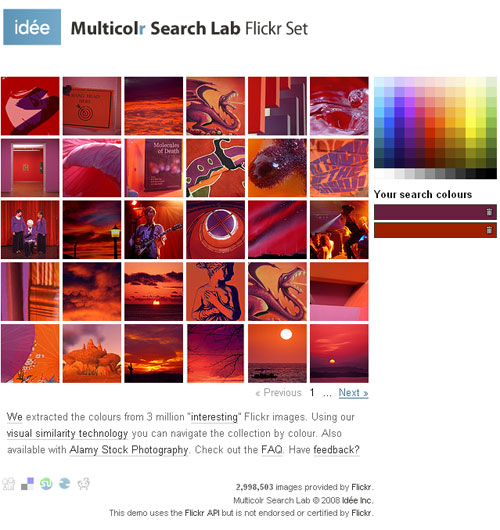 Multicolr, Flickr en colores