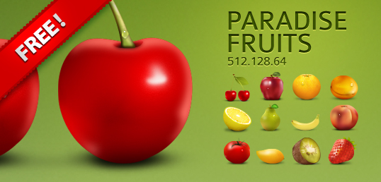 Pack de frutas hiperrealistas en vector