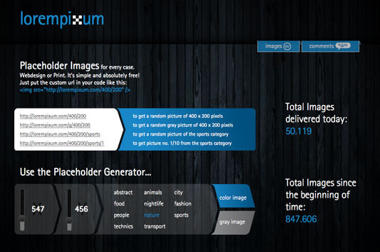 Portada web Lorempixum